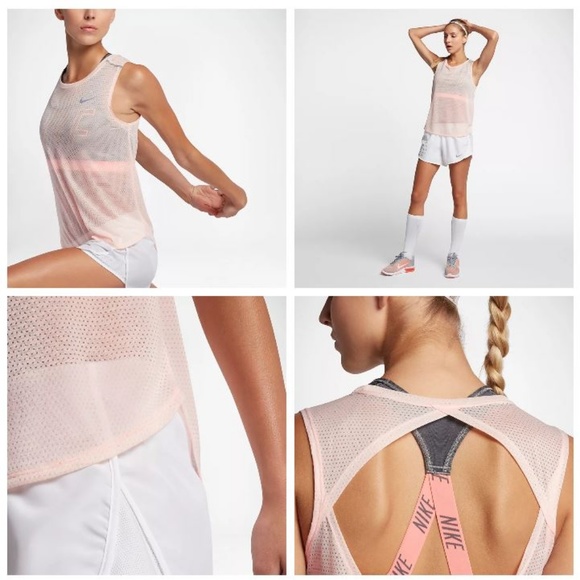 Open Back Sexy White Nike Gym Running Tank Top - Picture 2 of 7